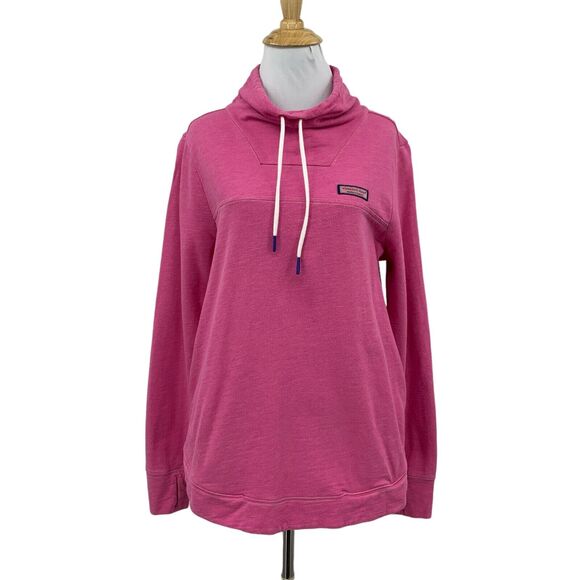 Vineyard Vines Shirt Women Extra Small Sunwashed Funnel Neck Relax Shep Pullover - Picture 1 of 16